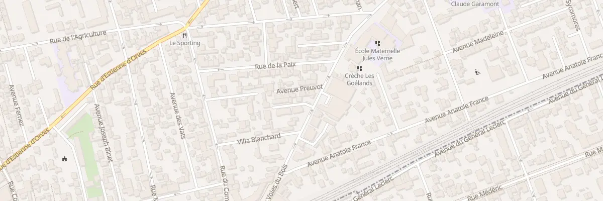 Plan du 220 Rue des Voies du Bois à Colombes