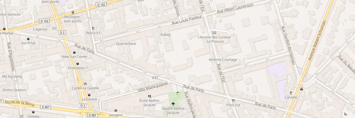 Plan du 68 Rue de Paris à Boulogne-Billancourt