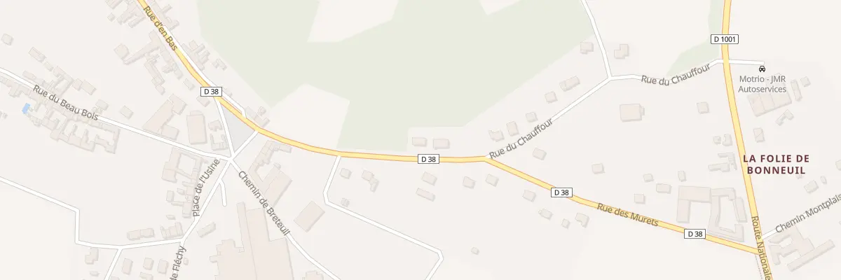 Plan du 1 Rue des Murets à Bonneuil-les-Eaux