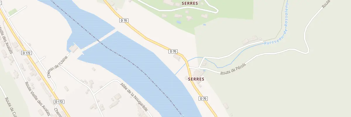 Plan du 986 Rte de Sérénac à Saint-Grégoire