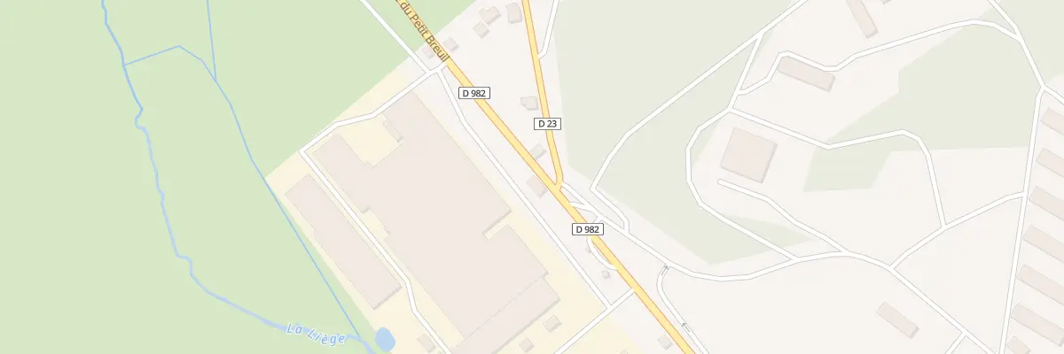 Plan du 21 Rte du Petit Breuil à La Courtine