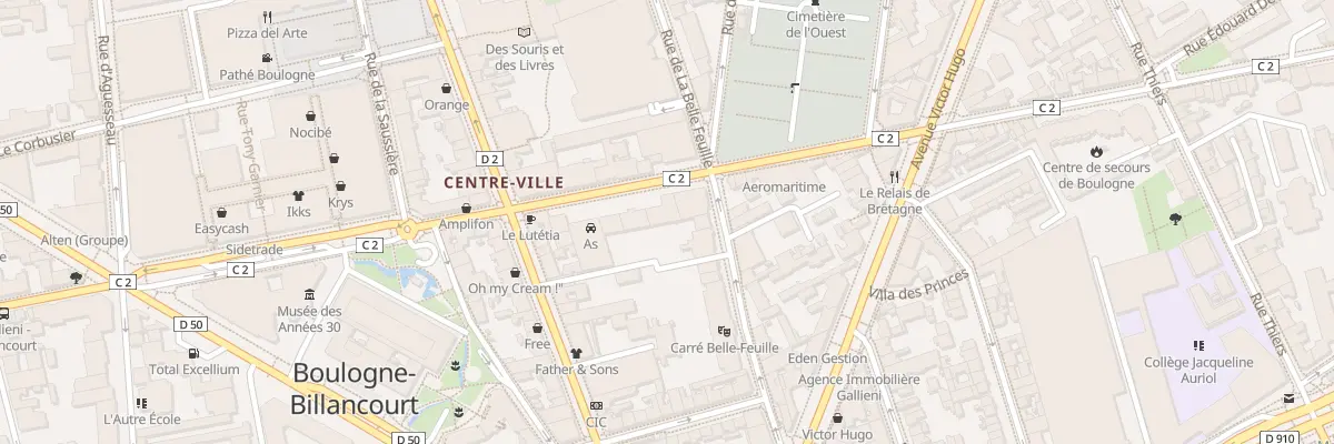 Plan du 93 Rue Gallieni à Boulogne-Billancourt