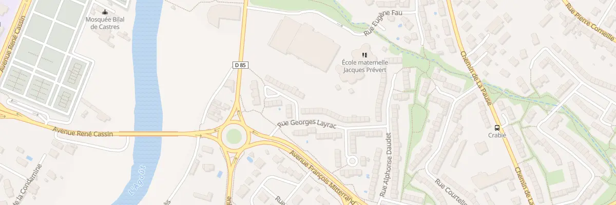 Plan du 43 Rue Georges Layrac à Castres