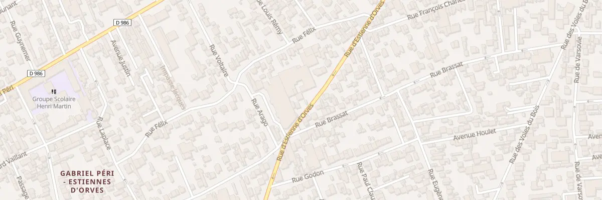 Plan du 180 Rue d’Estienne d’Orves à Colombes
