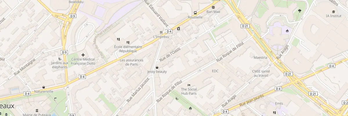 Plan du 6 Rue de l’Oasis à Puteaux