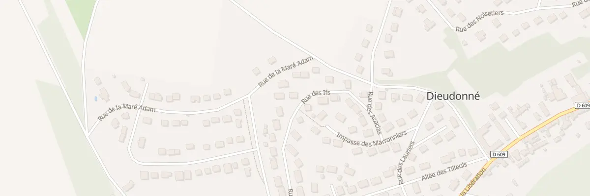 Plan du 35 Rue des Ifs à Dieudonné