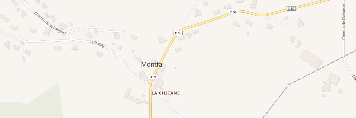 Plan du 12 Rte de Montredon à Montfa