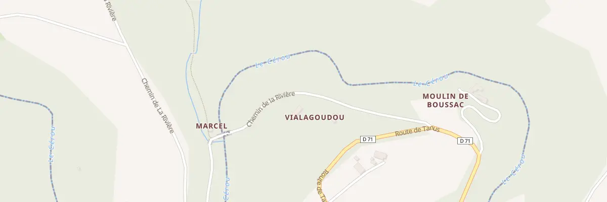 Plan du 5131 Vialagoudou à Valderiès