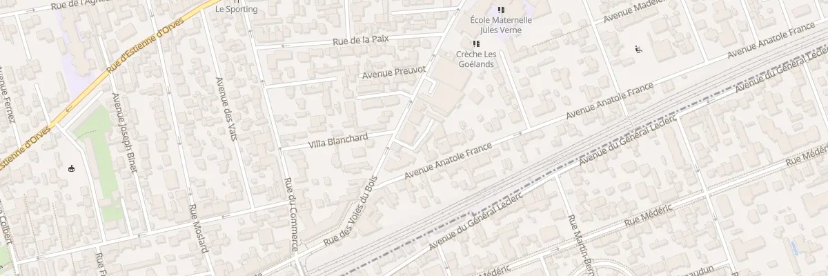 Plan du 211 Rue des Voies du Bois à Colombes