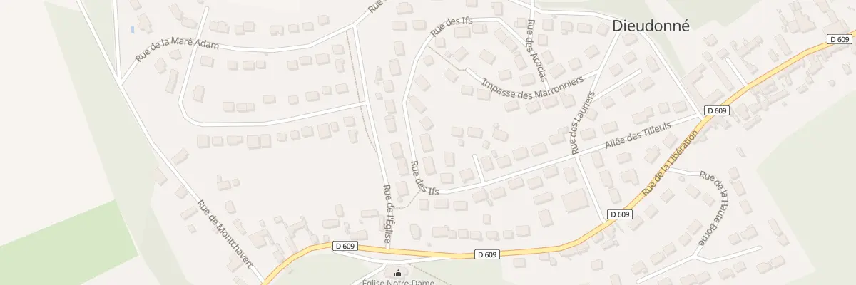 Plan du 18 Rue des Ifs à Dieudonné