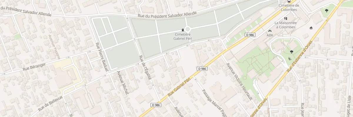 Plan du 31 Rue de Bellevue à Colombes