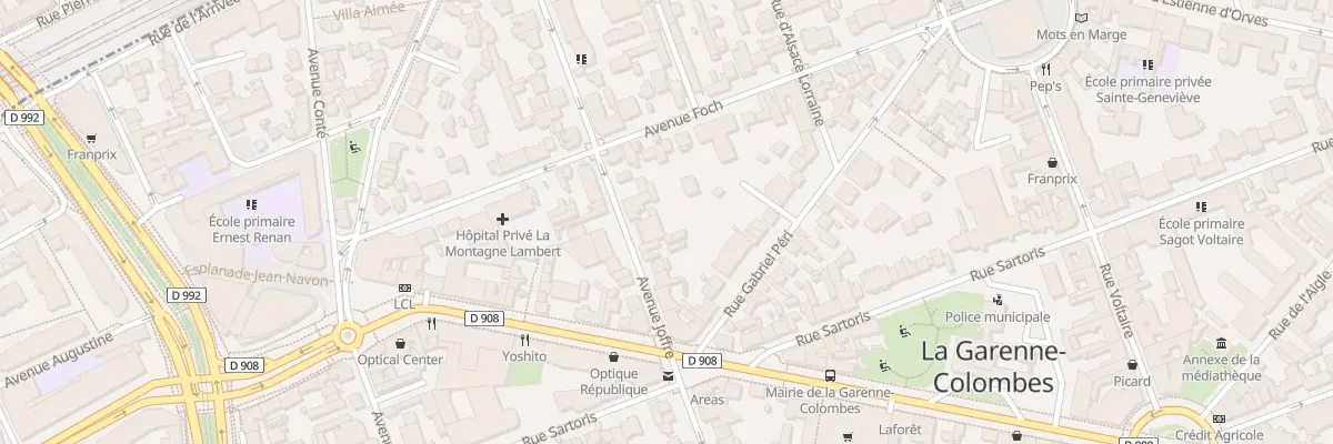 Plan du 17 Av Joffre à La Garenne-Colombes