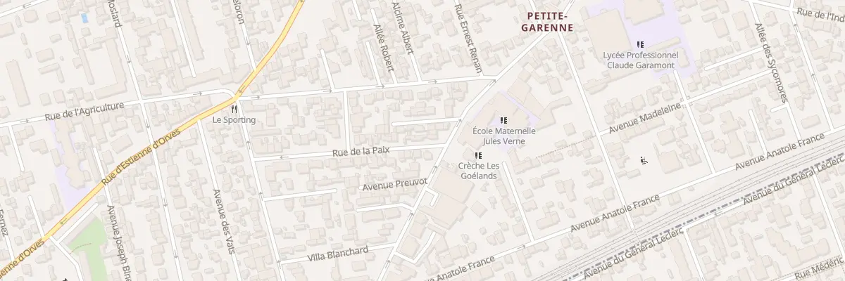 Plan du 4 Rue de la Paix à Colombes