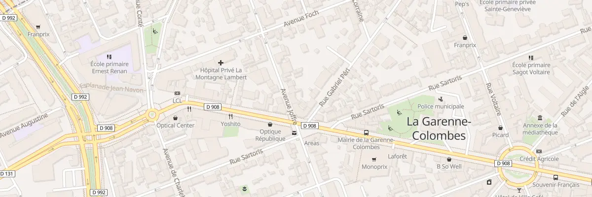 Plan du 25 Av Joffre à La Garenne-Colombes