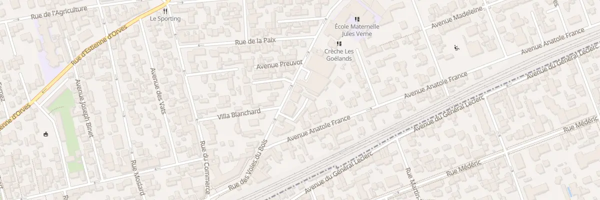Plan du 209 Rue des Voies du Bois à Colombes