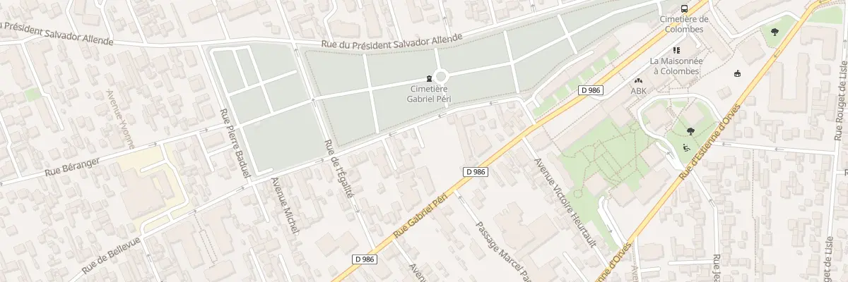 Plan du 29 Rue de Bellevue à Colombes
