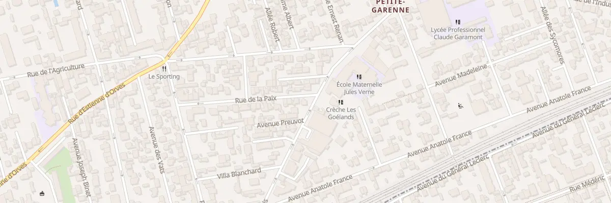 Plan du 1 Rue de la Paix à Colombes