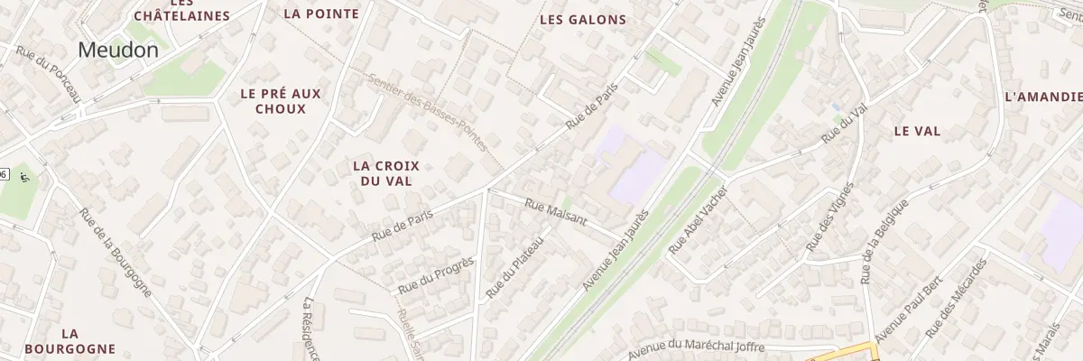 Plan du 63 Rue de Paris à Meudon