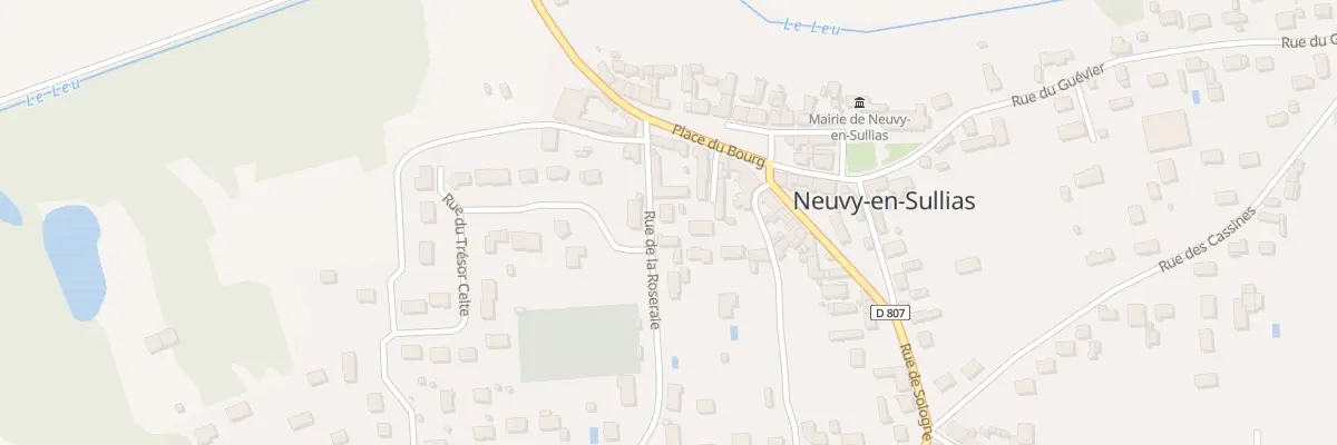 Plan du 3 Rue de la Roseraie à Neuvy-en-Sullias