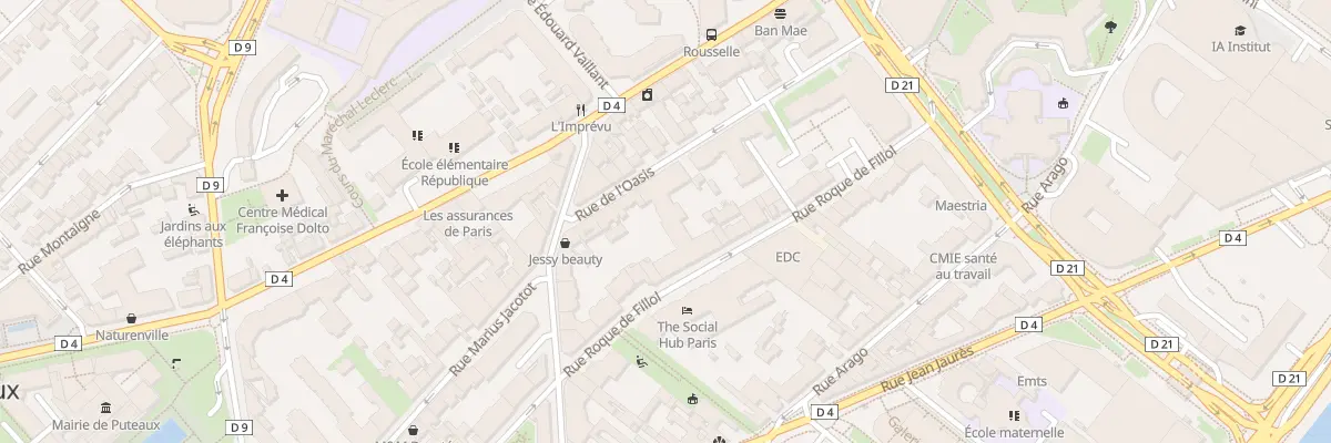 Plan du 8 Rue de l’Oasis à Puteaux