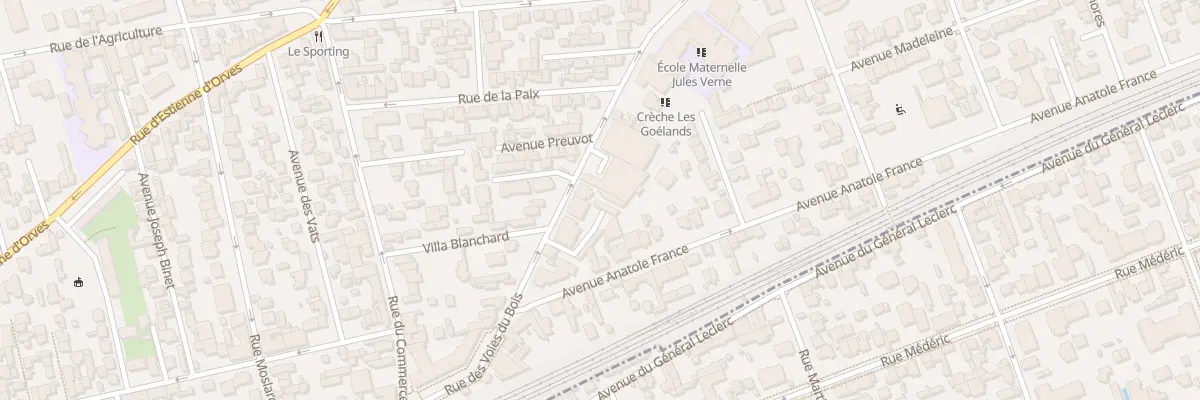 Plan du 207 Rue des Voies du Bois à Colombes