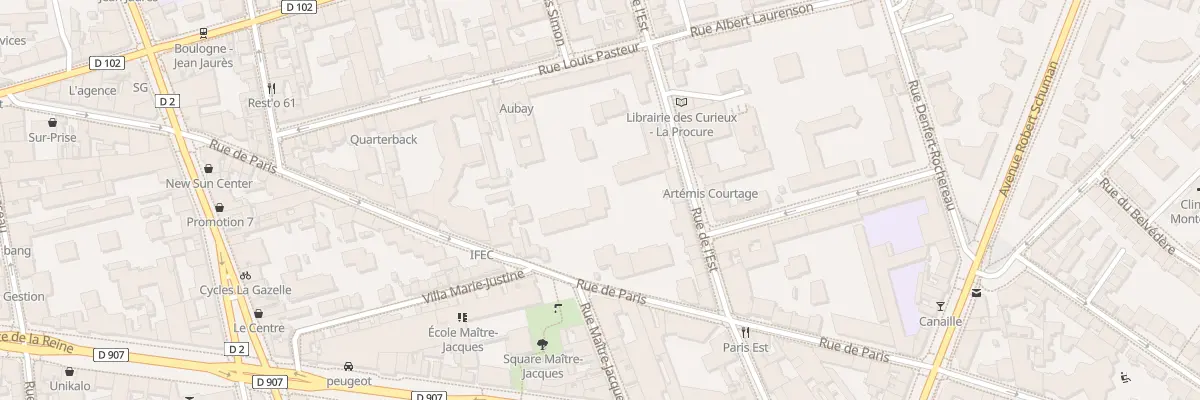 Plan du 64 Rue de Paris à Boulogne-Billancourt