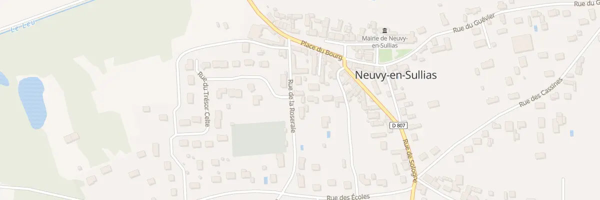 Plan du 1 Rue de la Roseraie à Neuvy-en-Sullias