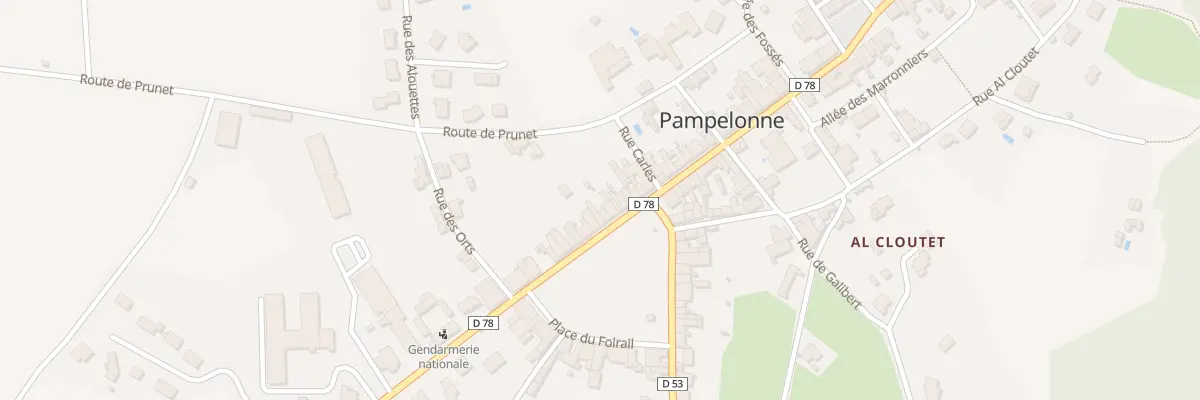 Plan du 11 Pl du Foirail à Pampelonne