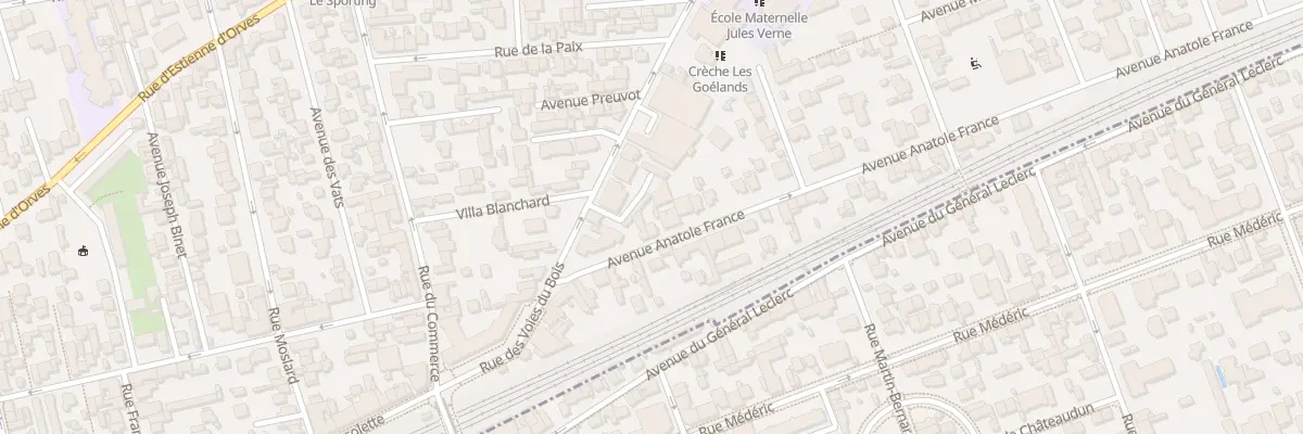 Plan du 78 Av Anatole France à Colombes