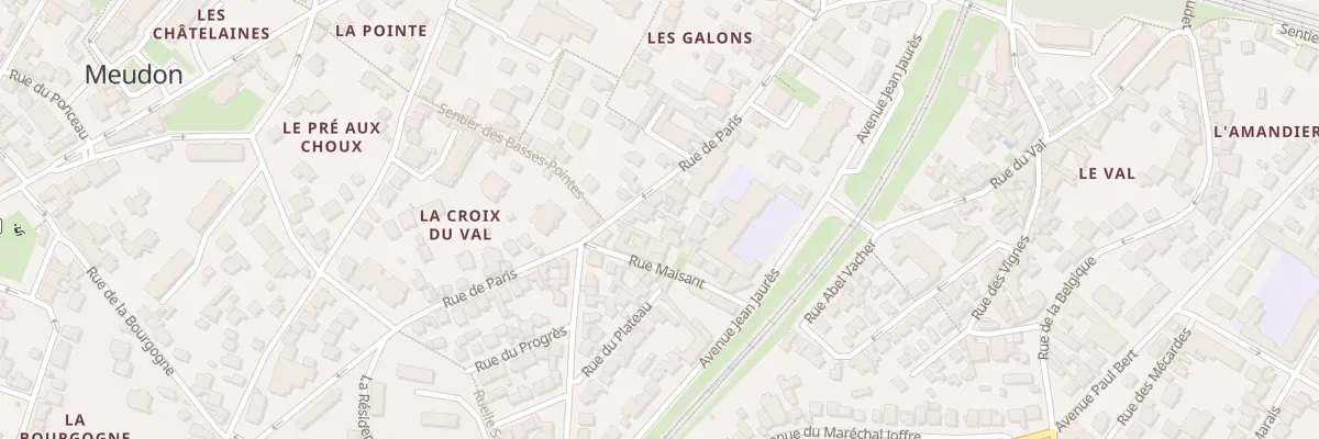 Plan du 59 Rue de Paris à Meudon
