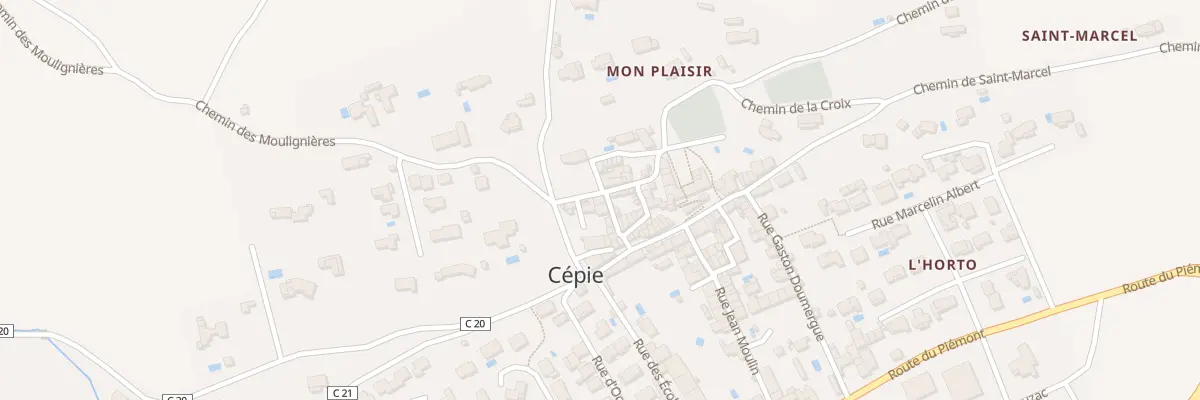 Plan du 7 Rue des Troubadours à Cépie