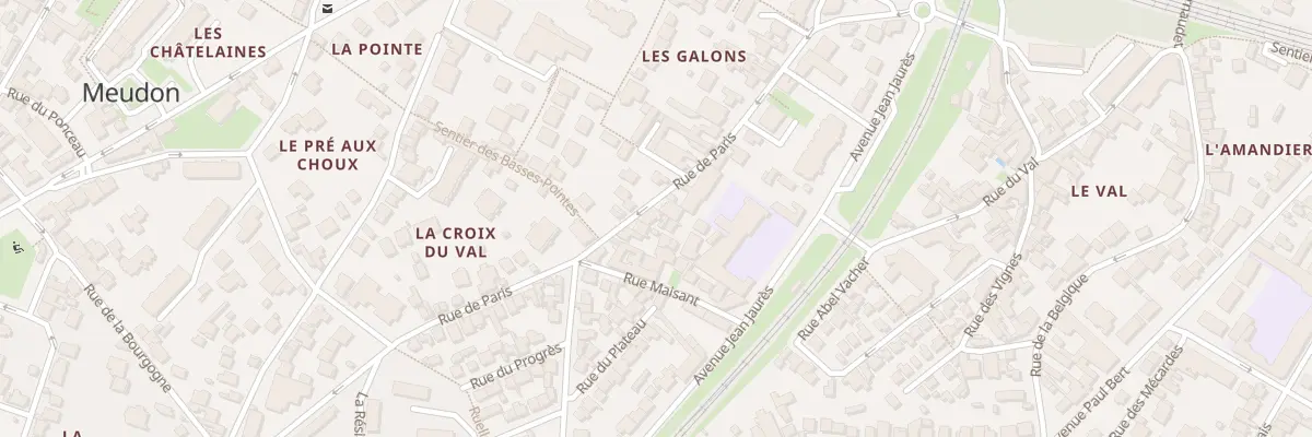 Plan du 57 Rue de Paris à Meudon
