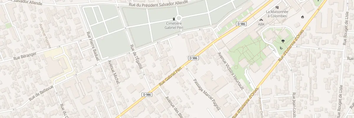 Plan du 116 Rue Gabriel Péri à Colombes