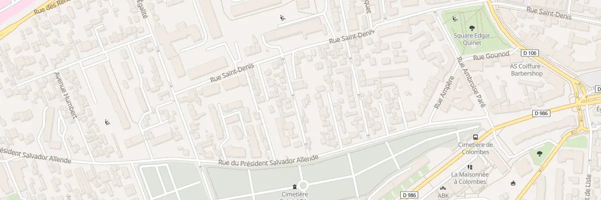 Plan du 8 Av de Montreux à Colombes