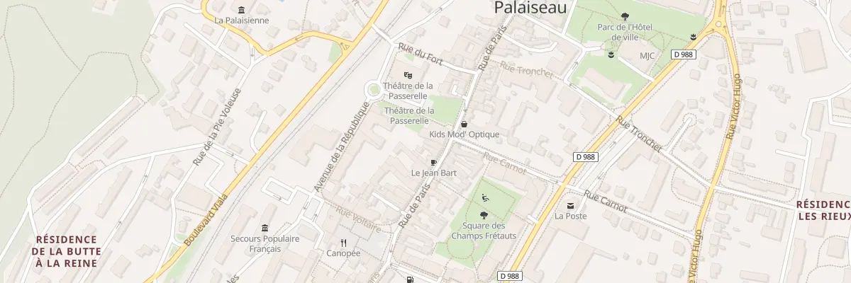 Plan du 140 Rue de Paris à Palaiseau