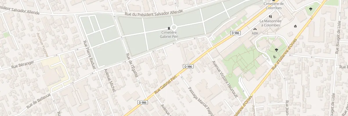 Plan du 112 Rue Gabriel Péri à Colombes