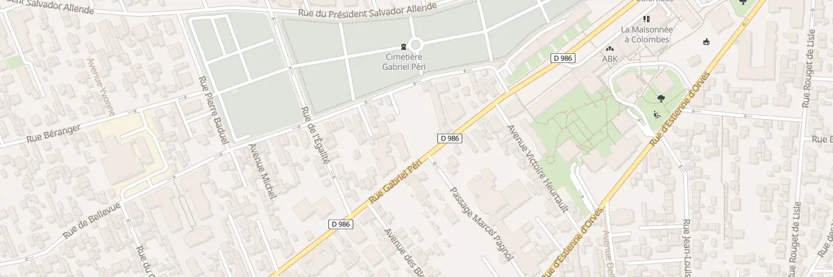 Plan du 114 Rue Gabriel Péri à Colombes