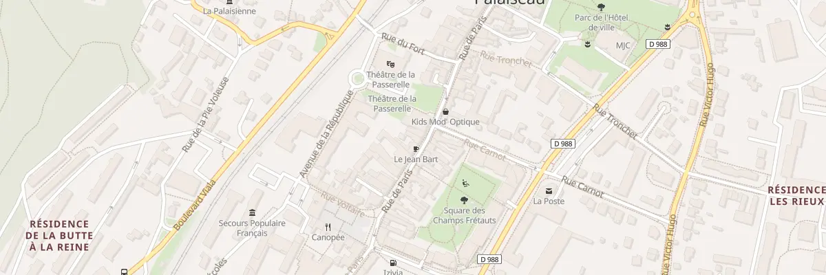 Plan du 142 Rue de Paris à Palaiseau