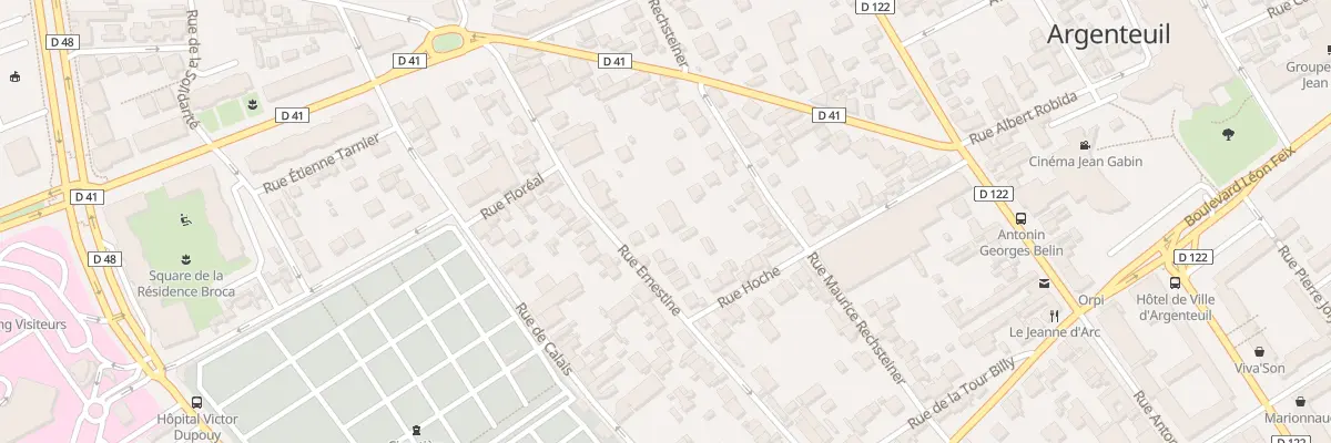 Plan du 34 Rue Ernestine à Argenteuil