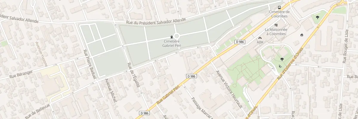 Plan du 23 Rue de Bellevue à Colombes