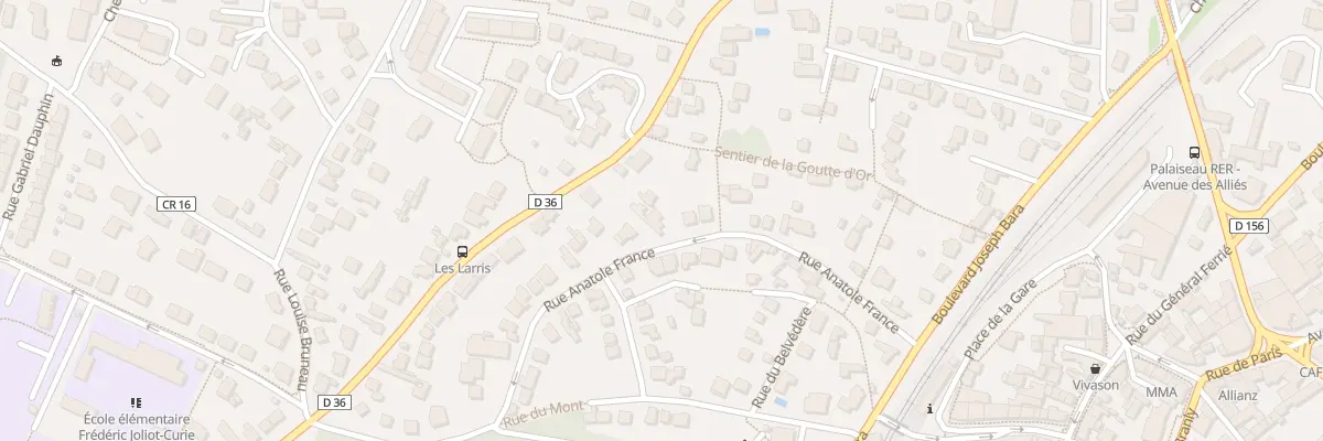 Plan du 26T Rue Anatole France à Palaiseau