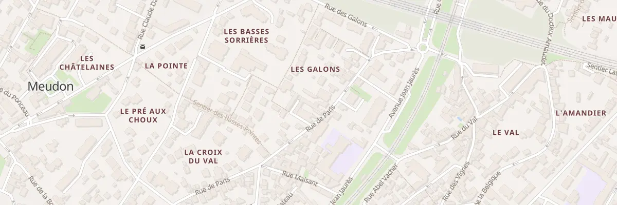 Plan du 48 Rue de Paris à Meudon