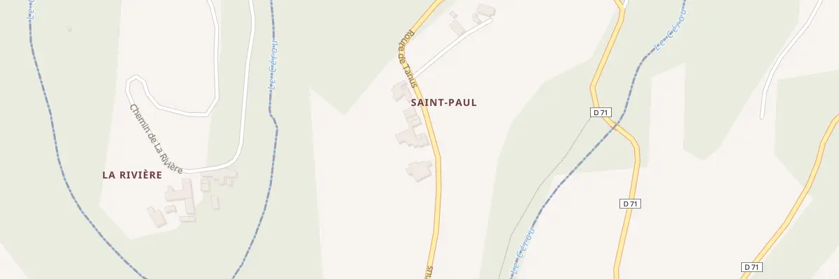 Plan du 4181 Rte de Tanus à Valderiès