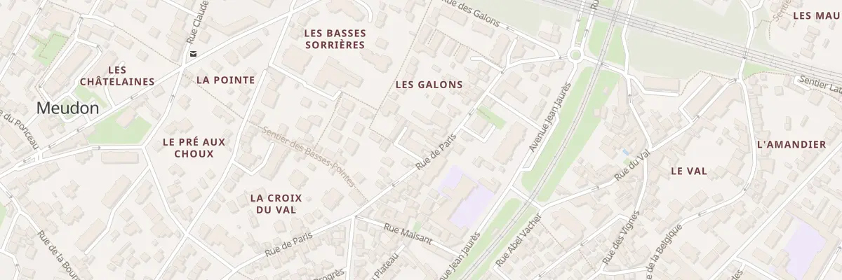 Plan du 50 Rue de Paris à Meudon