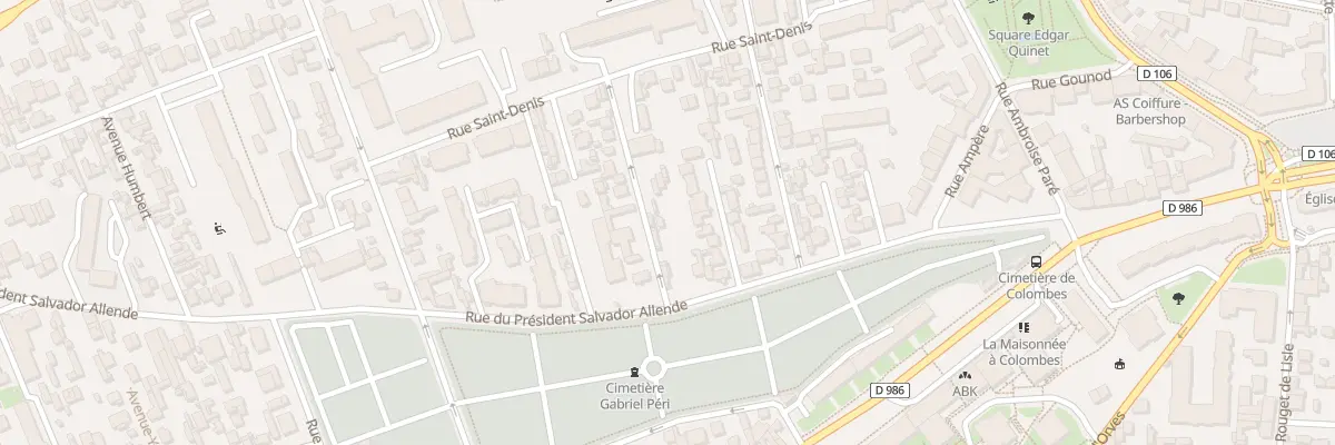 Plan du 48 Rue du Pdt Salvador Allende à Colombes