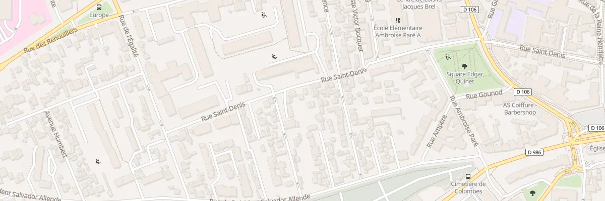 Plan du 231 Rue Saint-Denis à Colombes