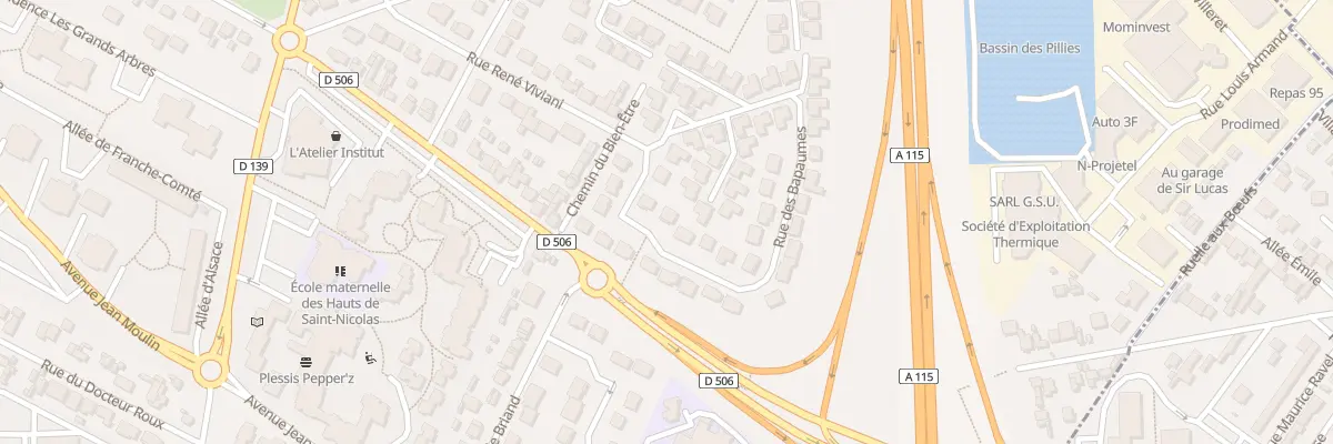 Plan du 28 Rue des Bapaumes au Plessis-Bouchard