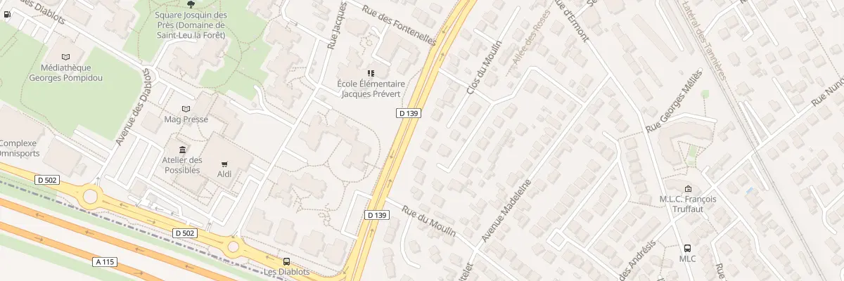 Plan du 16 Rue du Clos du Moulin à Saint-Leu-la-Forêt