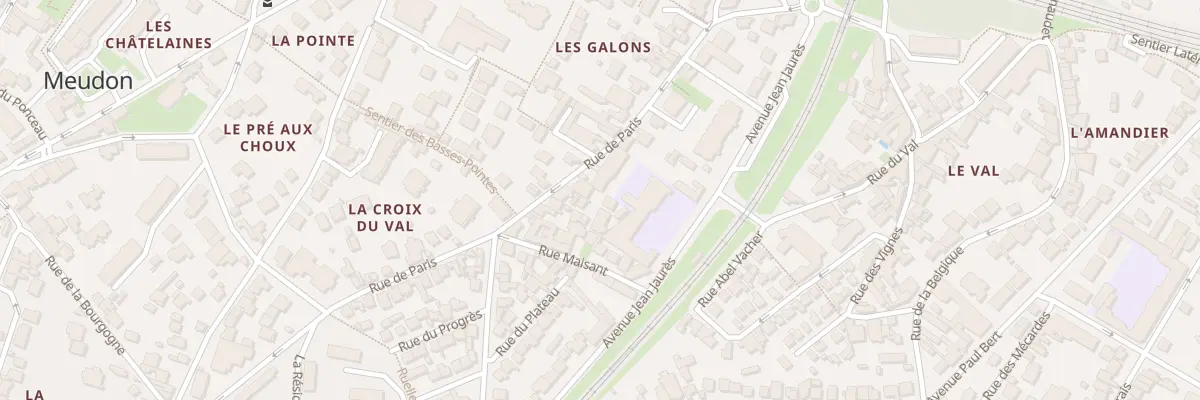 Plan du 55 Rue de Paris à Meudon
