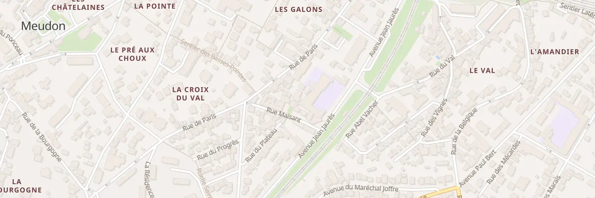 Plan du 57B Rue de Paris à Meudon